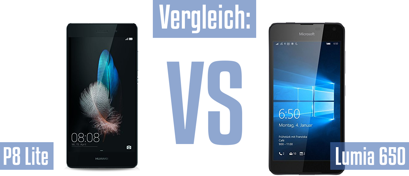 Huawei P8 Lite und Huawei P8 Lite im Vergleichstest