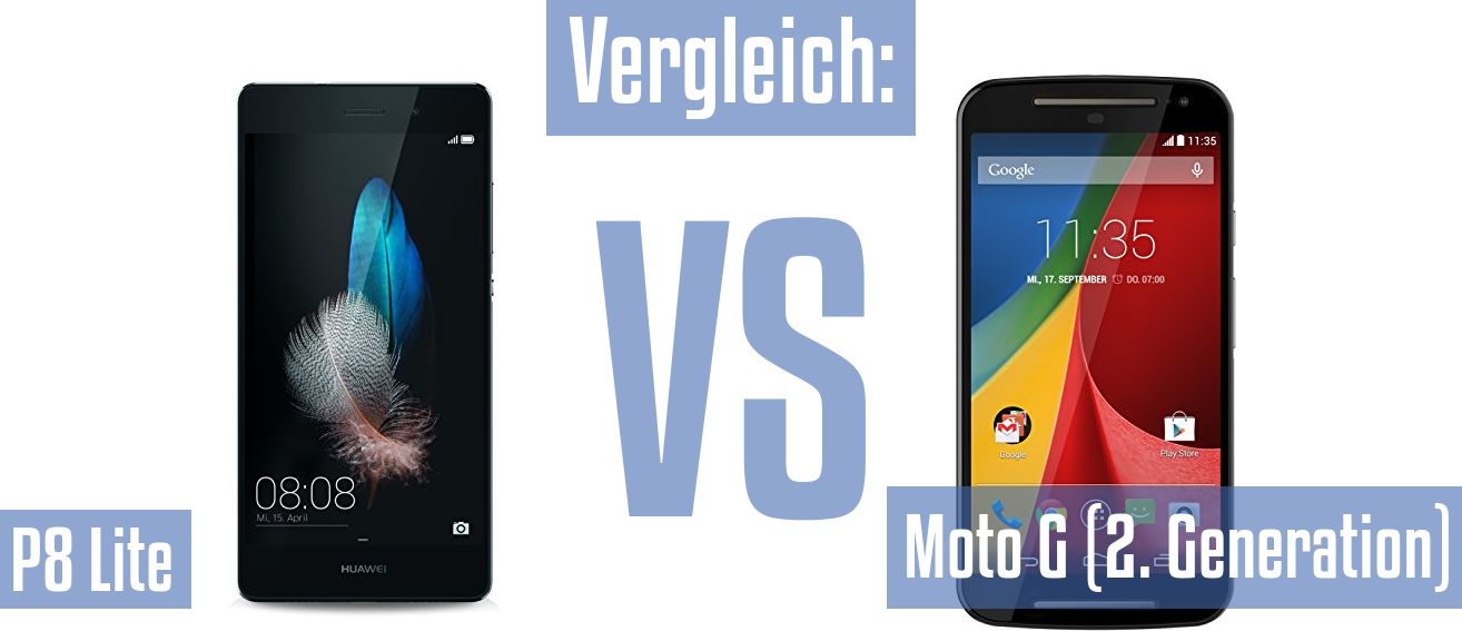 Huawei P8 Lite und Huawei P8 Lite im Vergleichstest