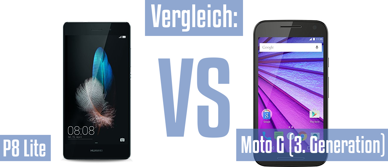 Huawei P8 Lite und Huawei P8 Lite im Vergleichstest