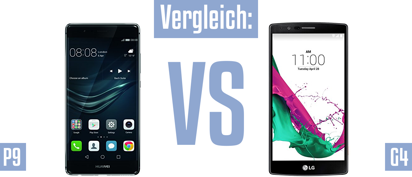 Huawei P9 und Huawei P9 im Vergleichstest