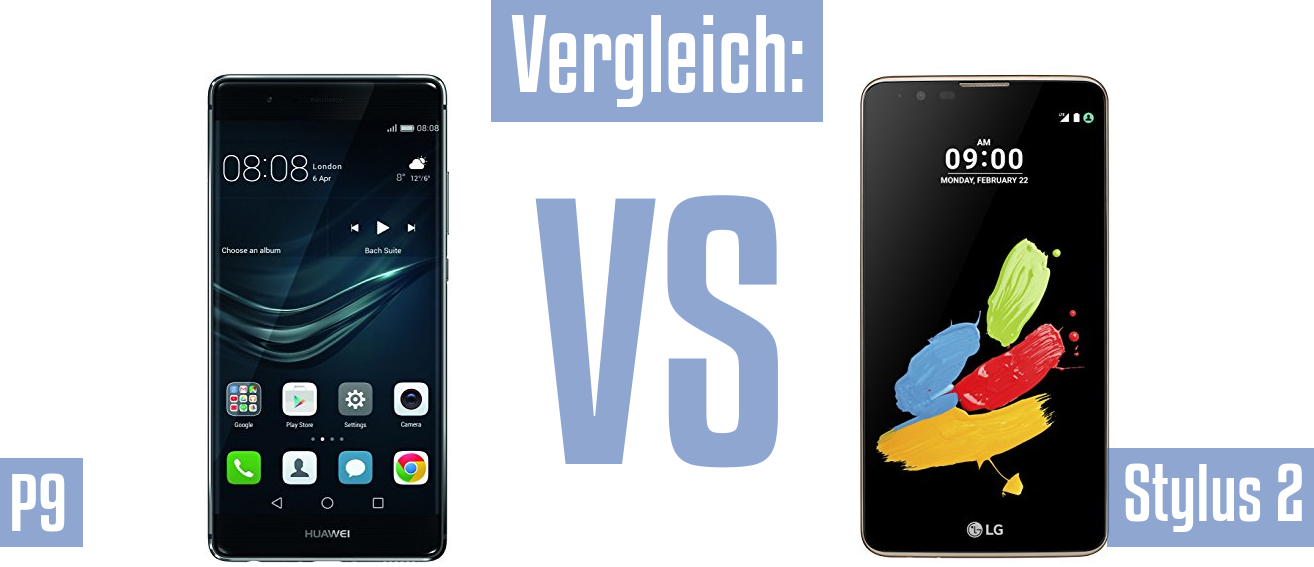 Huawei P9 und Huawei P9 im Vergleichstest