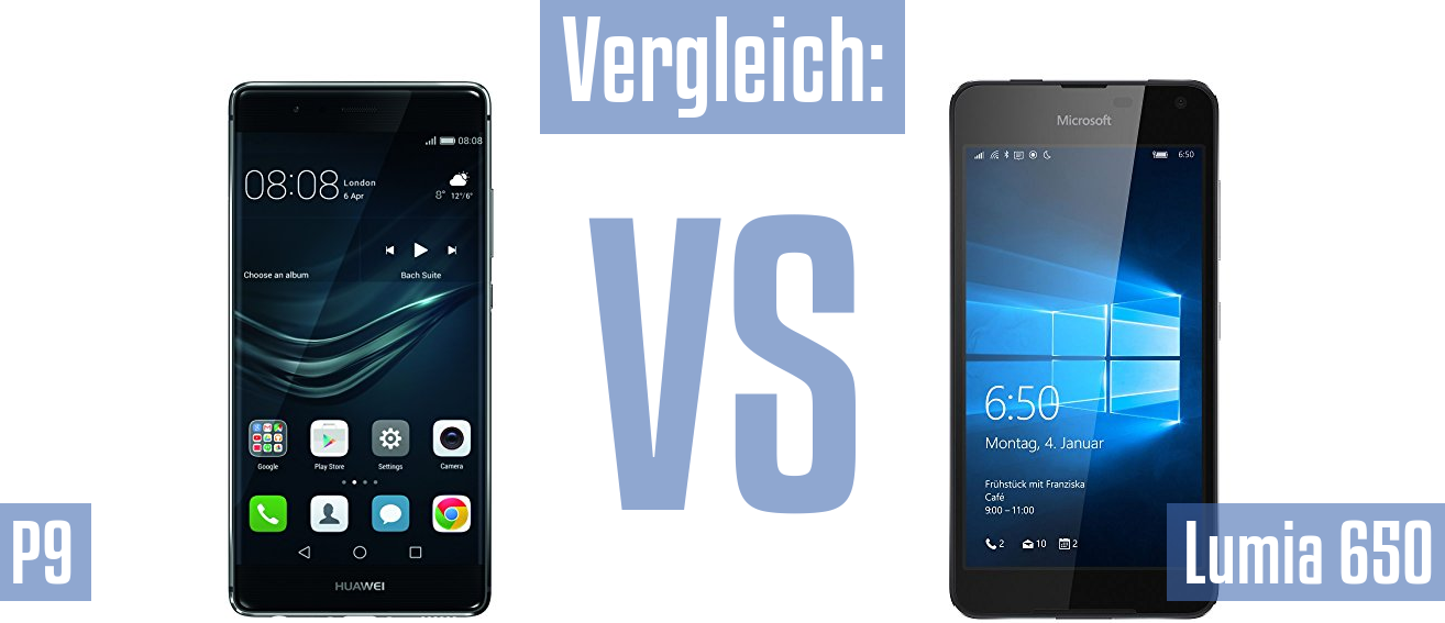 Huawei P9 und Huawei P9 im Vergleichstest