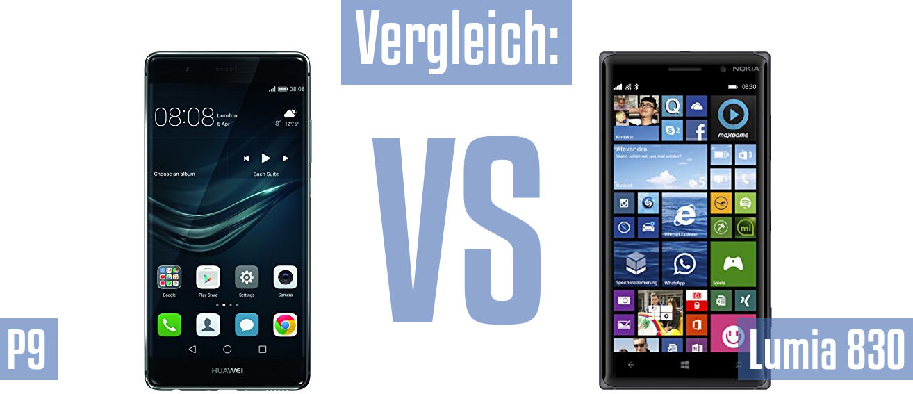 Huawei P9 und Huawei P9 im Vergleichstest