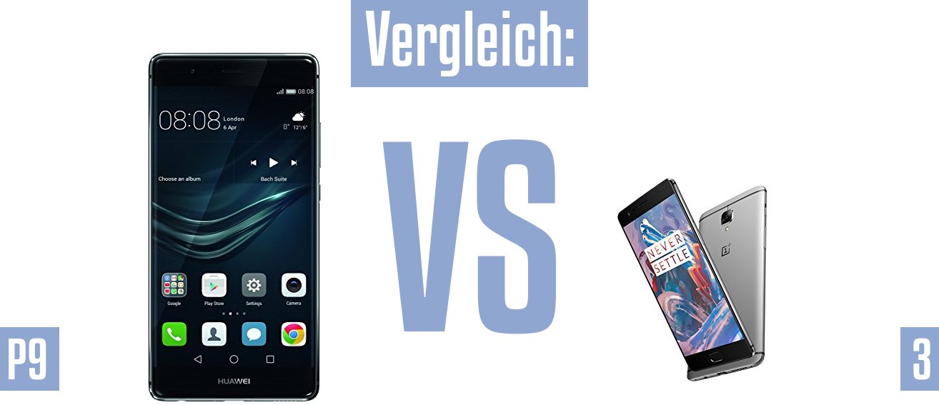 Huawei P9 und Huawei P9 im Vergleichstest