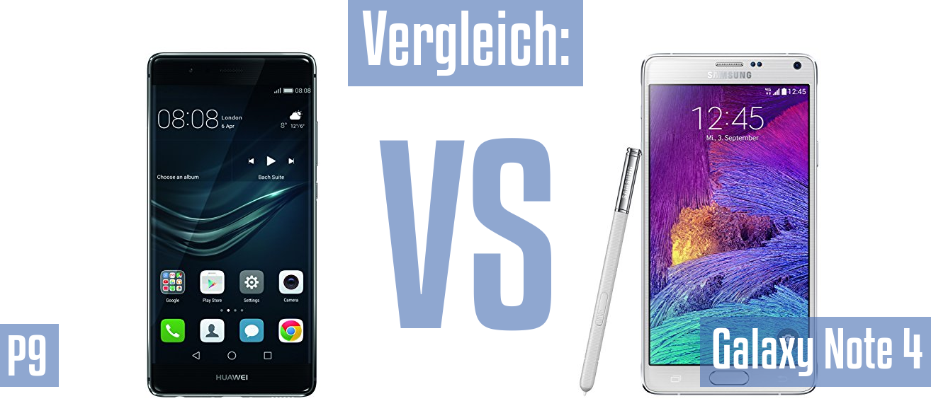 Huawei P9 und Huawei P9 im Vergleichstest