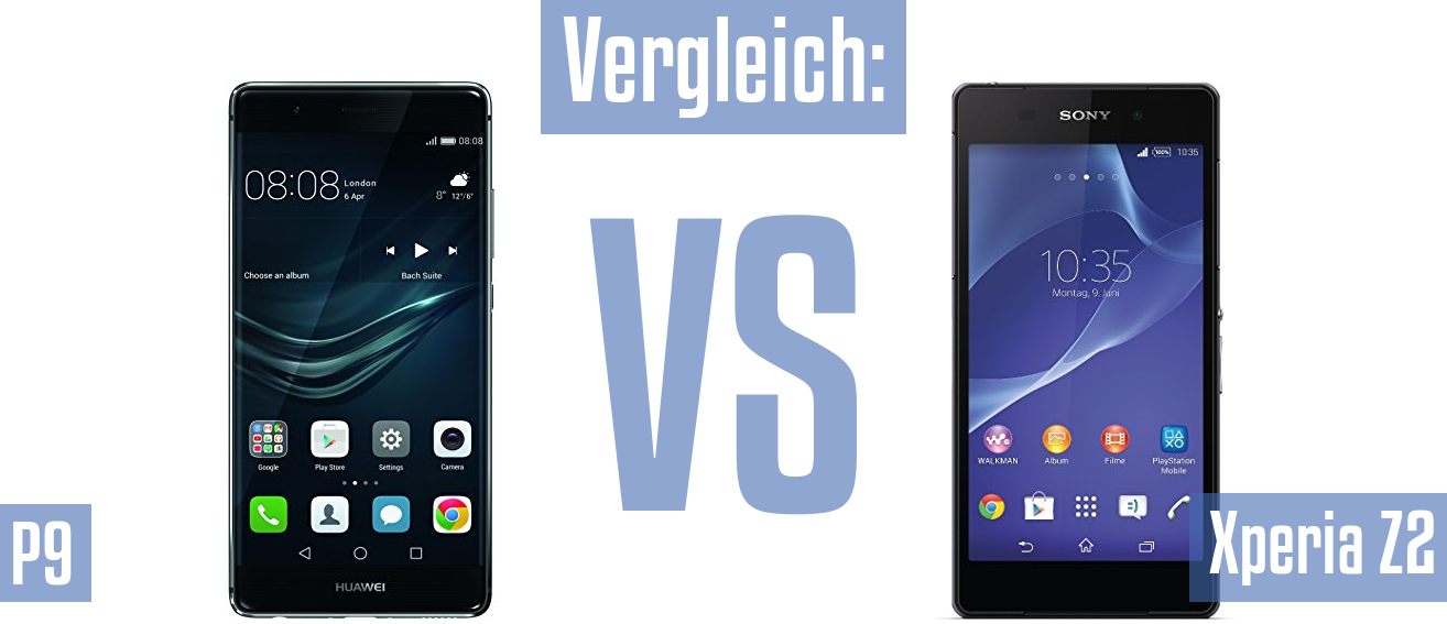 Huawei P9 und Huawei P9 im Vergleichstest