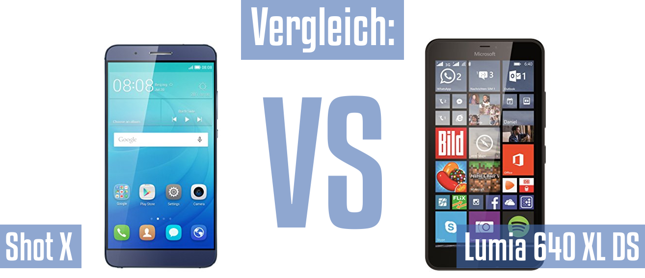 Huawei Shot X und Huawei Shot X im Vergleichstest