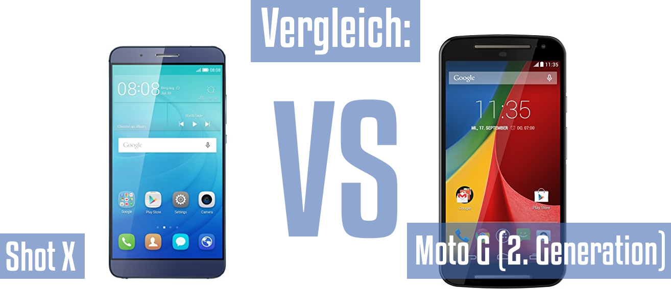 Huawei Shot X und Huawei Shot X im Vergleichstest