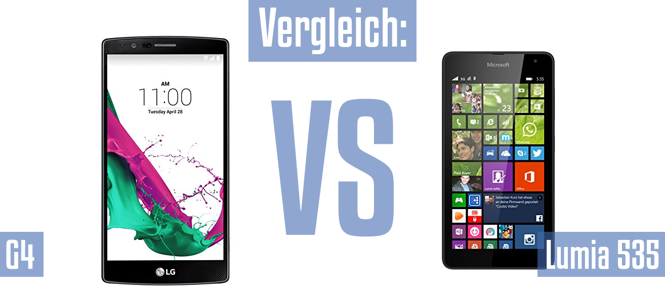 LG G4 und LG G4 im Vergleichstest