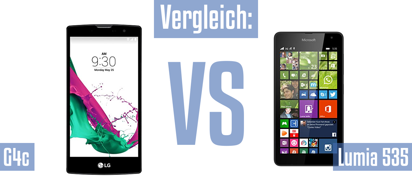 LG G4c und LG G4c im Vergleichstest
