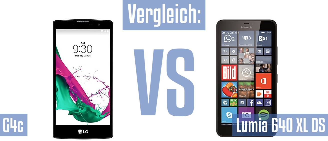 LG G4c und LG G4c im Vergleichstest