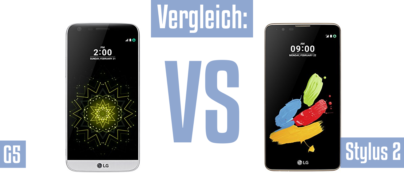LG G5 und LG G5 im Vergleichstest