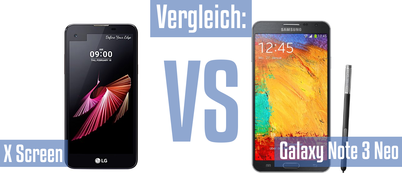 LG X Screen und LG X Screen im Vergleichstest