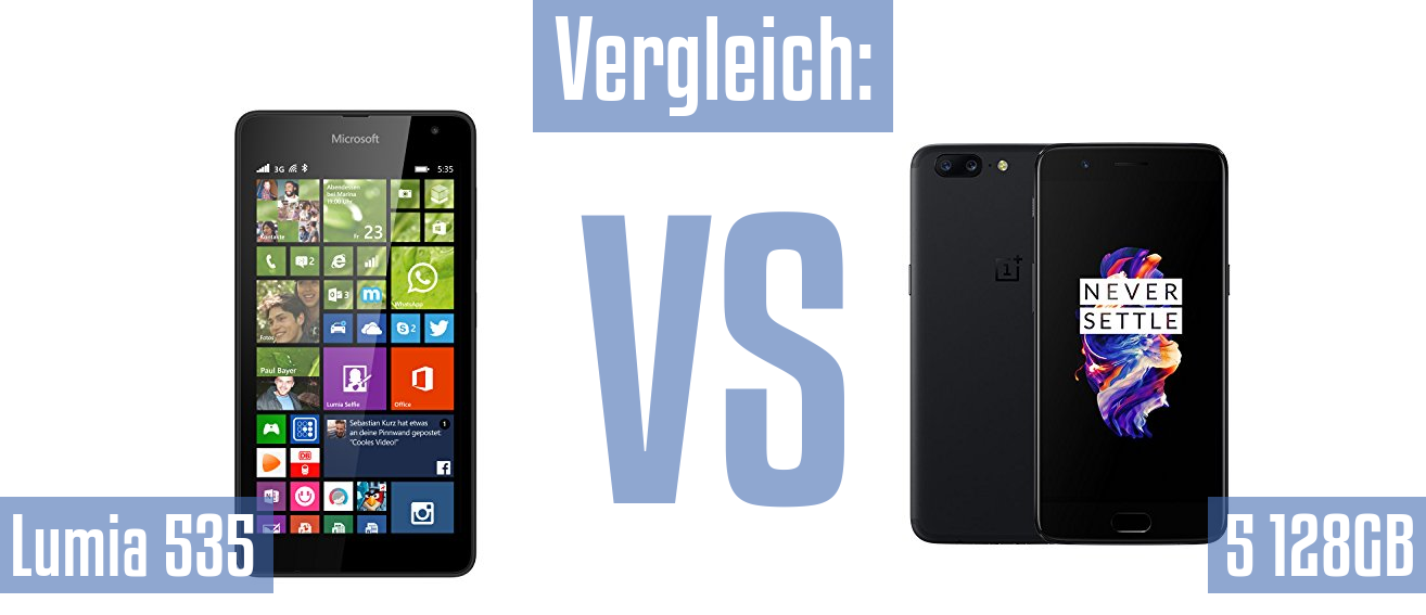 Microsoft Lumia 535 und Microsoft Lumia 535 im Vergleichstest