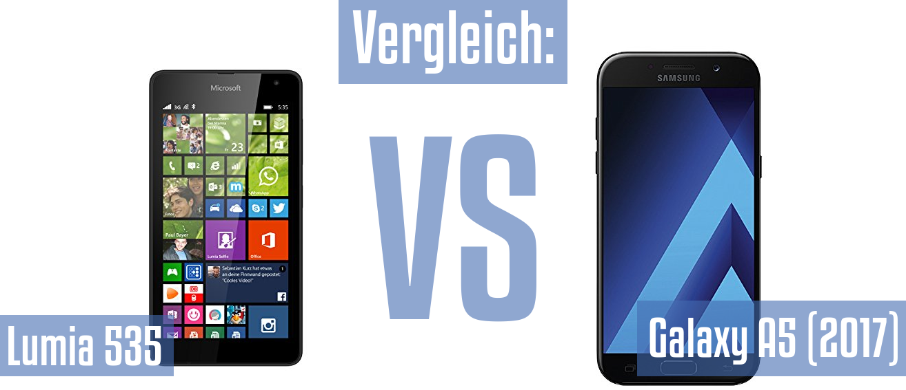 Microsoft Lumia 535 und Microsoft Lumia 535 im Vergleichstest
