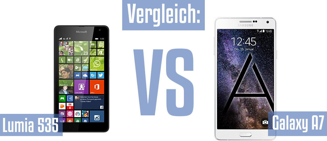 Microsoft Lumia 535 und Microsoft Lumia 535 im Vergleichstest