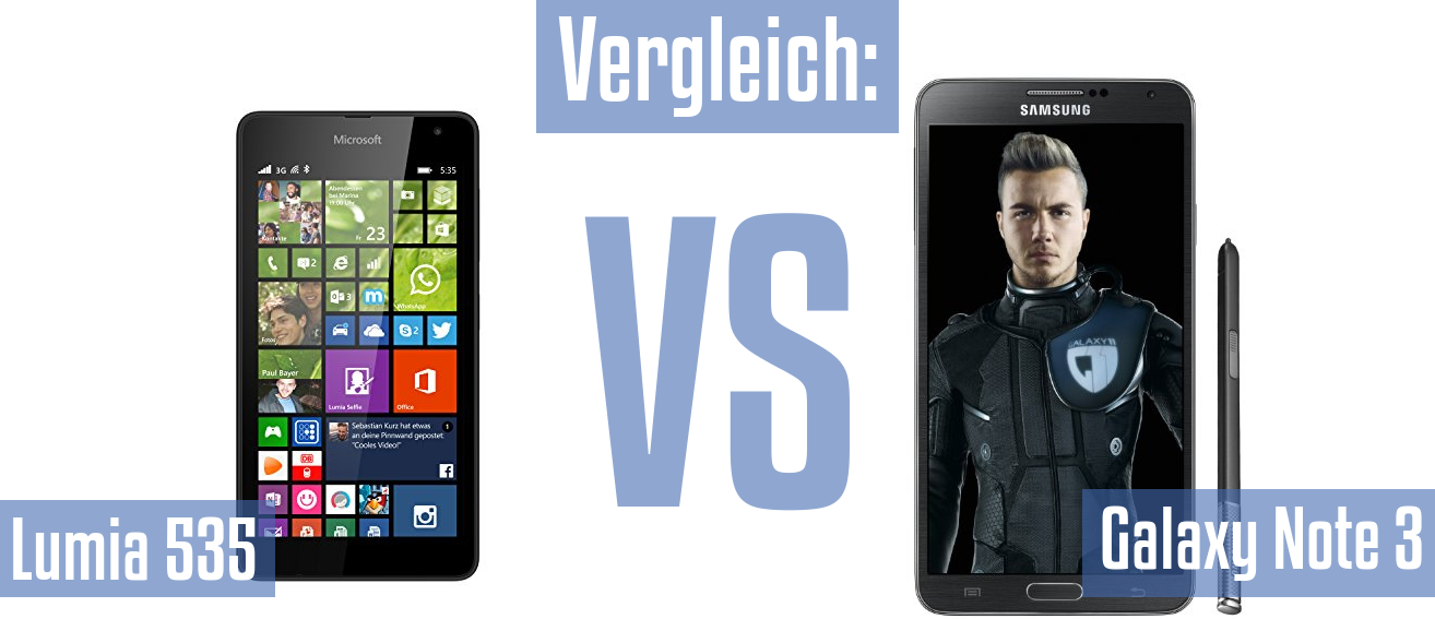 Microsoft Lumia 535 und Microsoft Lumia 535 im Vergleichstest