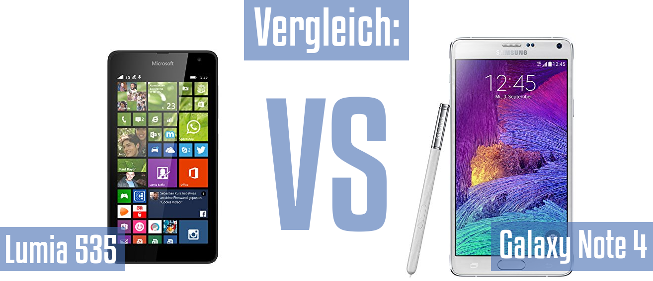 Microsoft Lumia 535 und Microsoft Lumia 535 im Vergleichstest