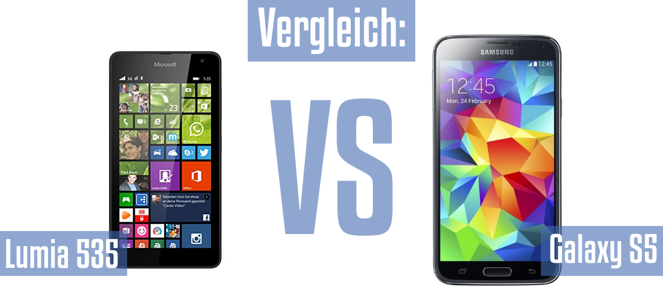 Microsoft Lumia 535 und Microsoft Lumia 535 im Vergleichstest