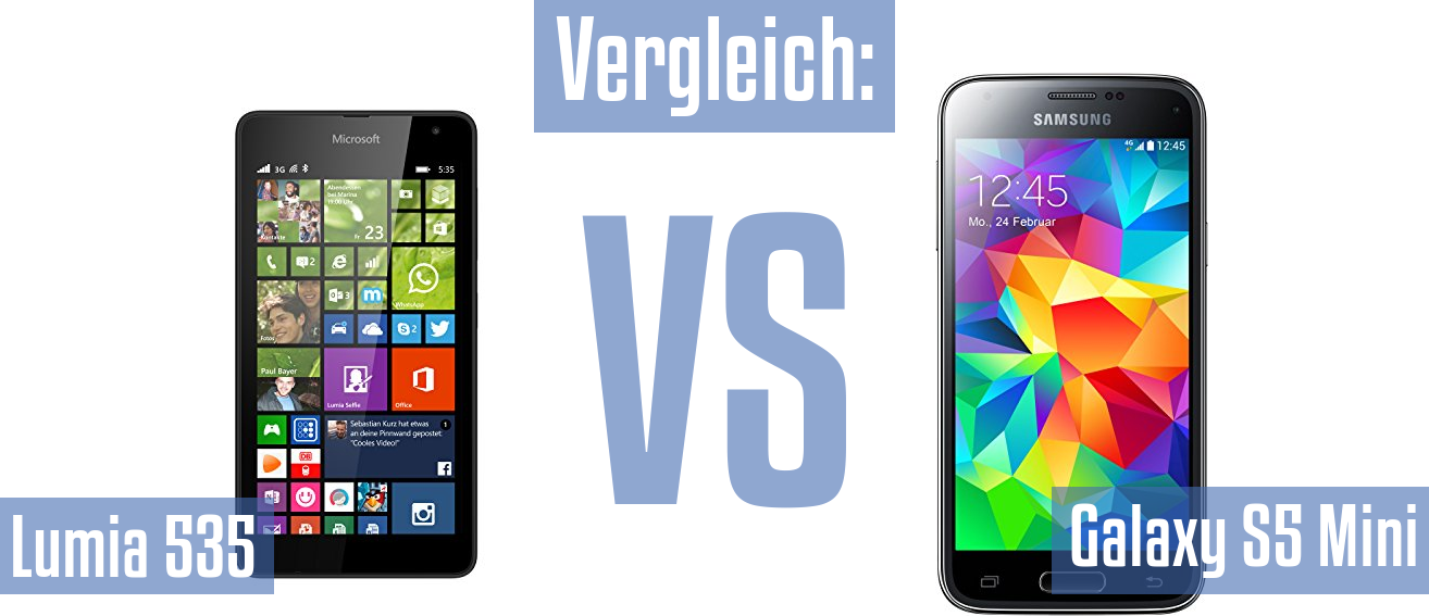 Microsoft Lumia 535 und Microsoft Lumia 535 im Vergleichstest