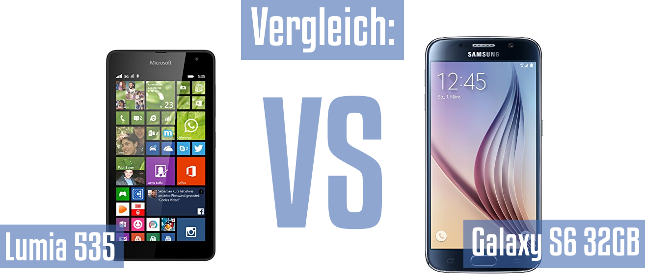 Microsoft Lumia 535 und Microsoft Lumia 535 im Vergleichstest