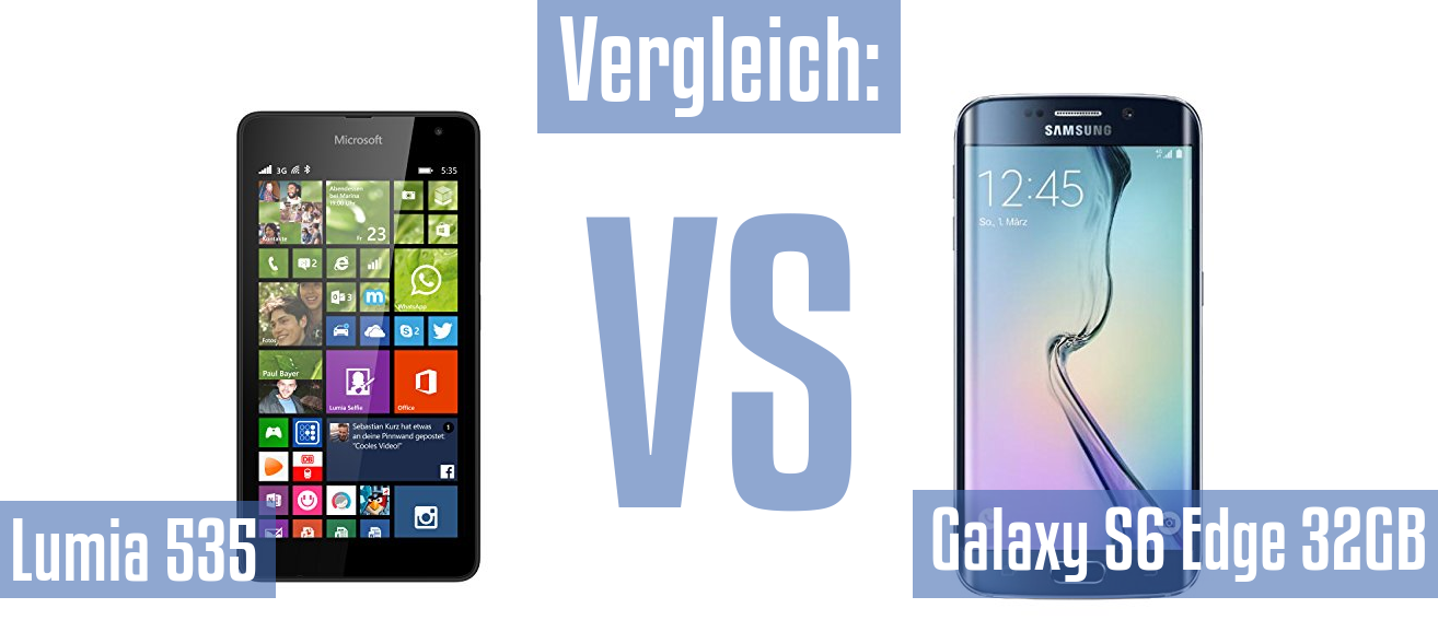 Microsoft Lumia 535 und Microsoft Lumia 535 im Vergleichstest