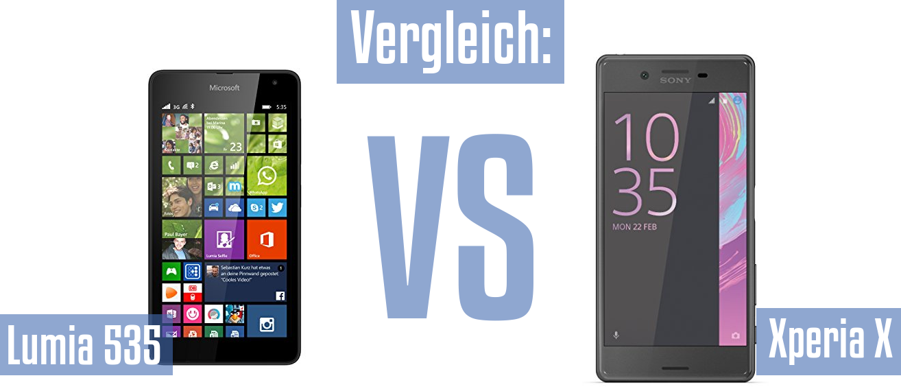 Microsoft Lumia 535 und Microsoft Lumia 535 im Vergleichstest