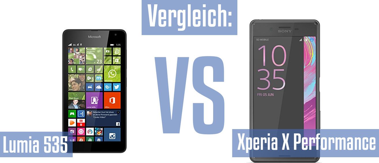 Microsoft Lumia 535 und Microsoft Lumia 535 im Vergleichstest