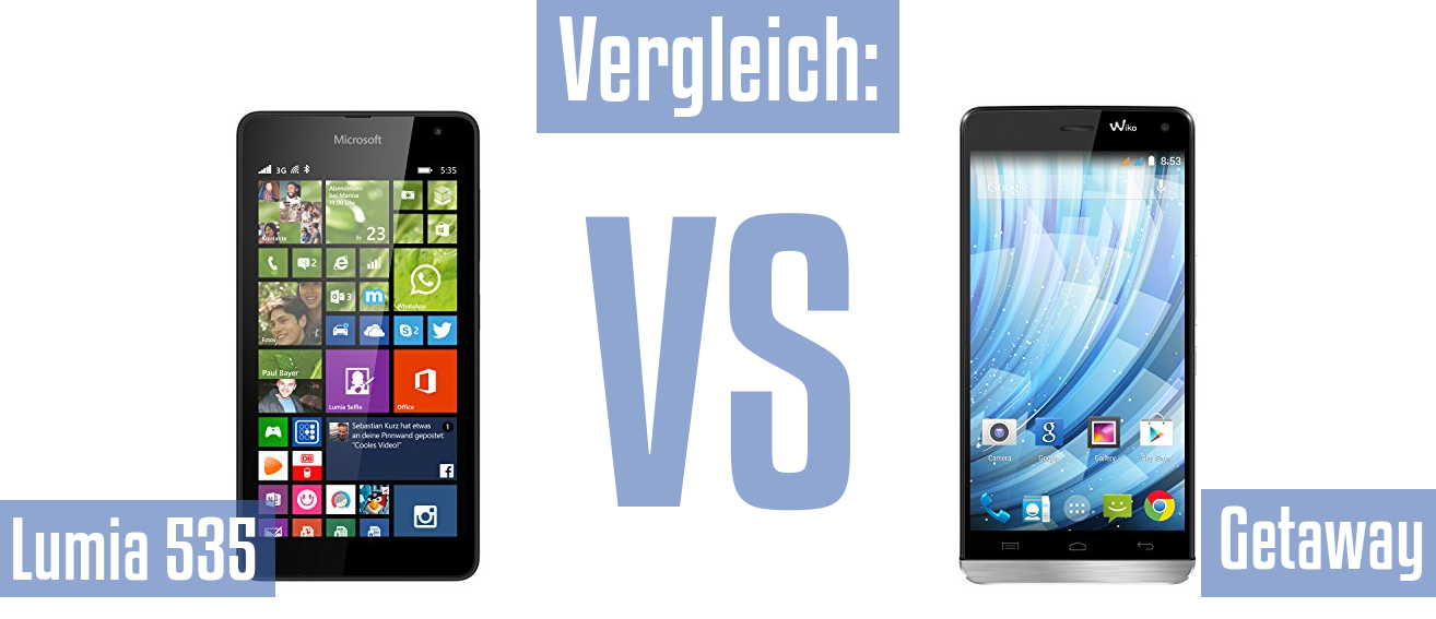 Microsoft Lumia 535 und Microsoft Lumia 535 im Vergleichstest