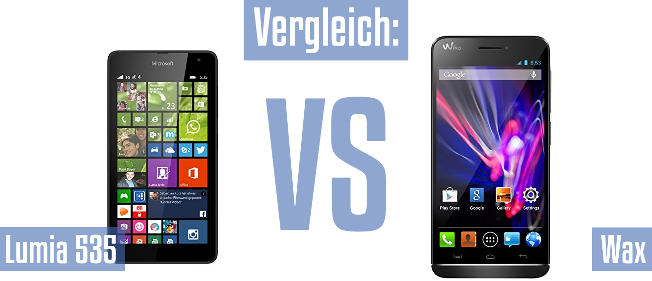 Microsoft Lumia 535 und Microsoft Lumia 535 im Vergleichstest