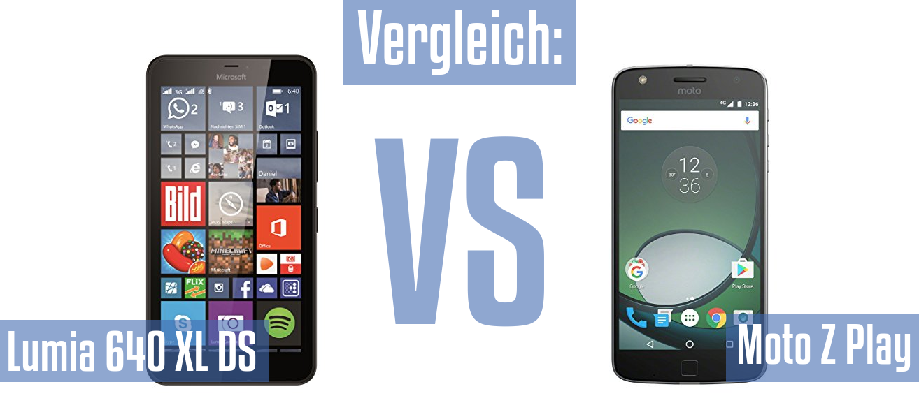 Microsoft Lumia 640 XL DS und Microsoft Lumia 640 XL DS im Vergleichstest