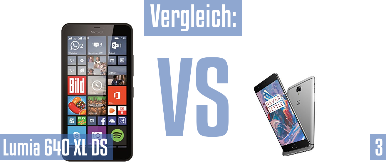 Microsoft Lumia 640 XL DS und Microsoft Lumia 640 XL DS im Vergleichstest