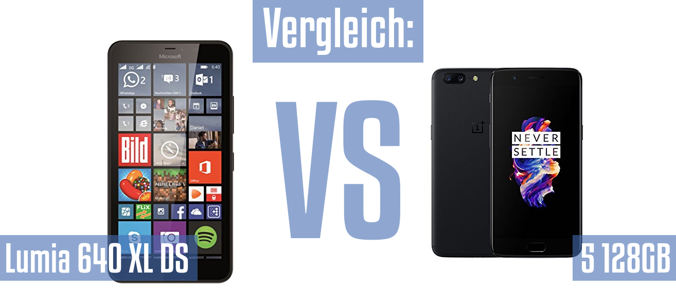 Microsoft Lumia 640 XL DS und Microsoft Lumia 640 XL DS im Vergleichstest