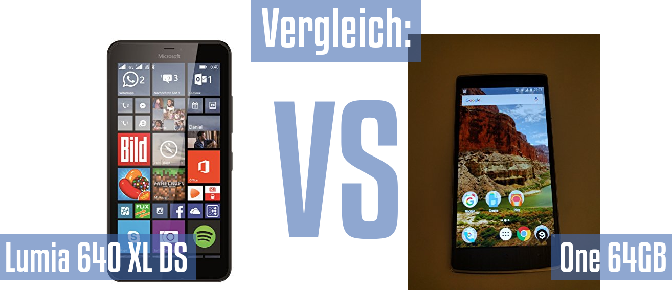 Microsoft Lumia 640 XL DS und Microsoft Lumia 640 XL DS im Vergleichstest