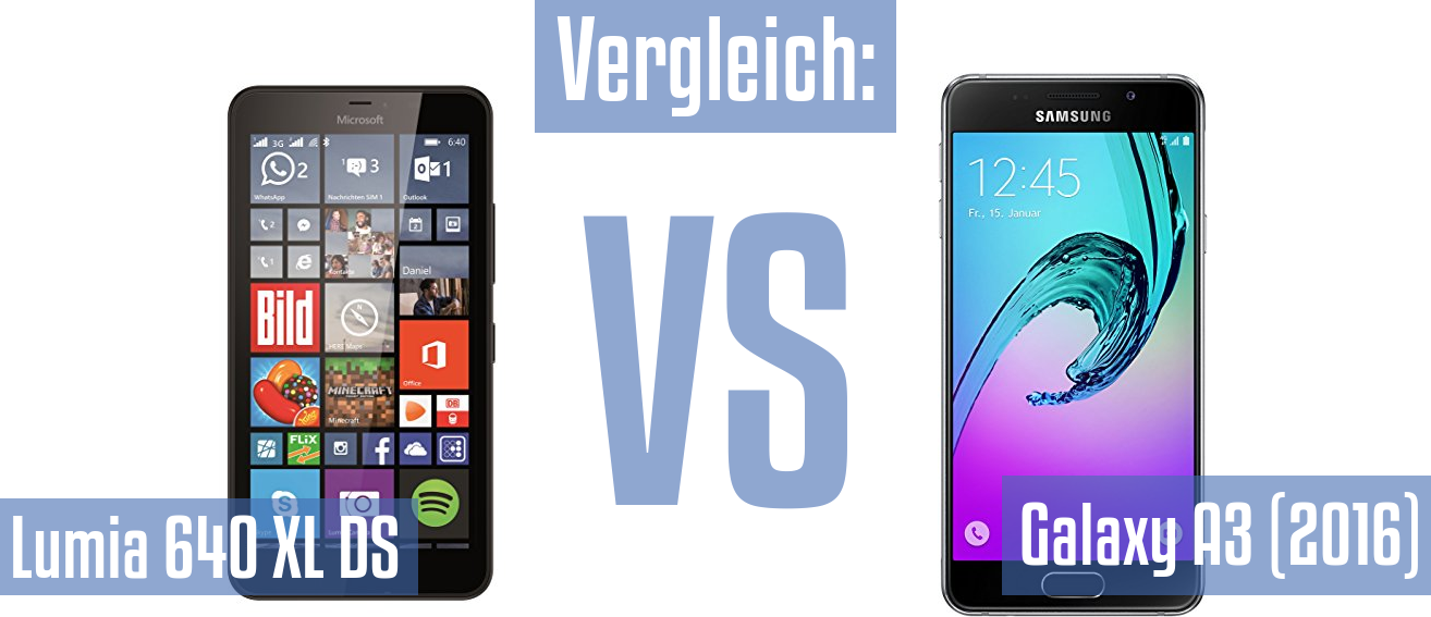 Microsoft Lumia 640 XL DS und Microsoft Lumia 640 XL DS im Vergleichstest