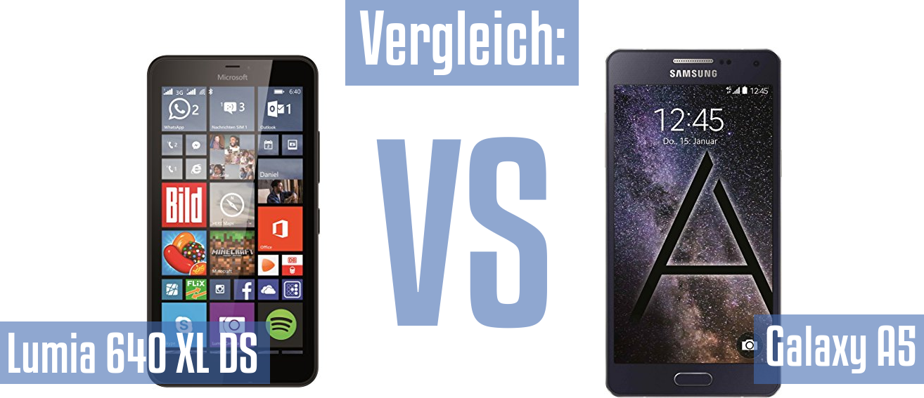 Microsoft Lumia 640 XL DS und Microsoft Lumia 640 XL DS im Vergleichstest