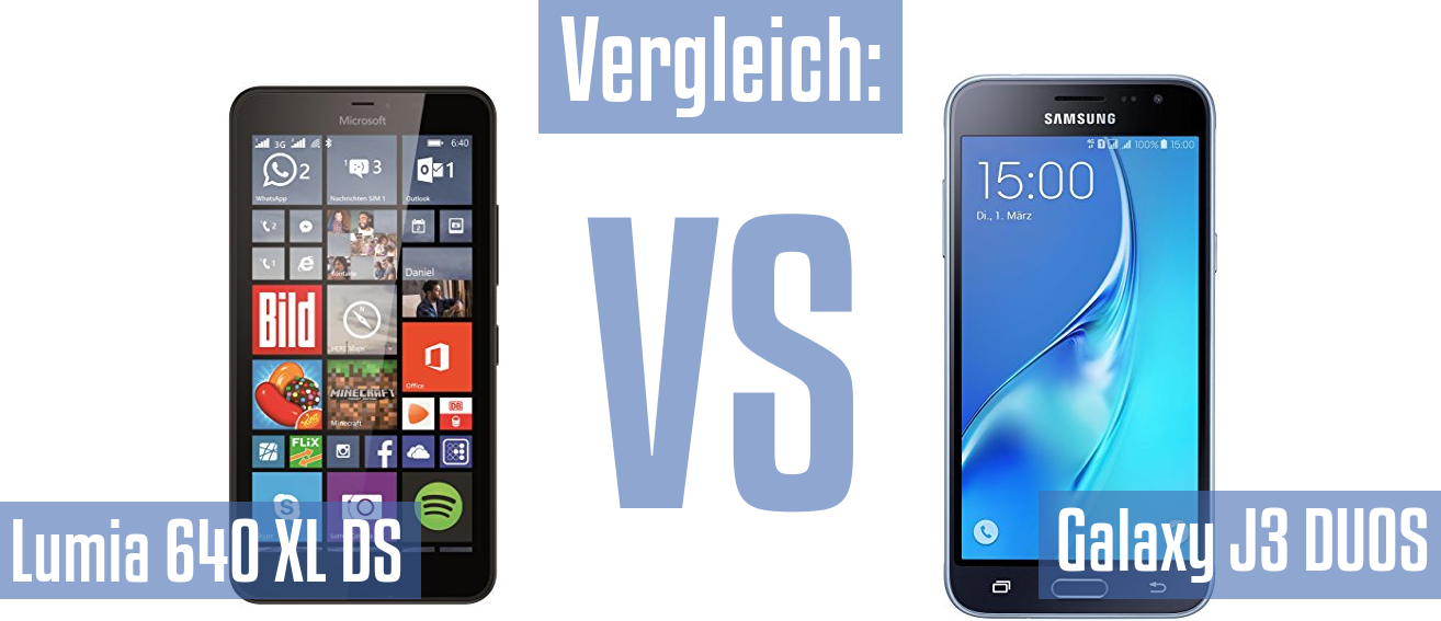 Microsoft Lumia 640 XL DS und Microsoft Lumia 640 XL DS im Vergleichstest