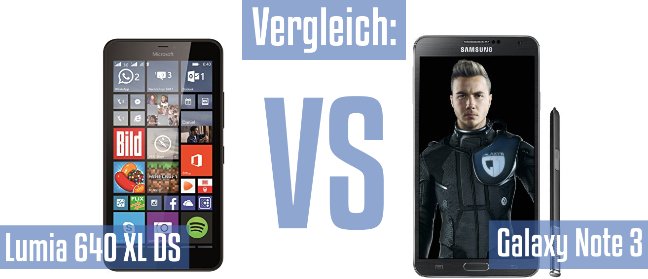 Microsoft Lumia 640 XL DS und Microsoft Lumia 640 XL DS im Vergleichstest