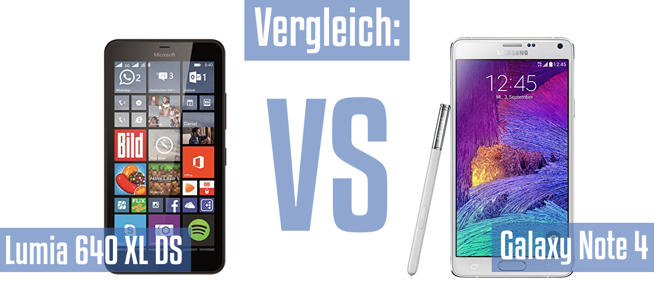 Microsoft Lumia 640 XL DS und Microsoft Lumia 640 XL DS im Vergleichstest