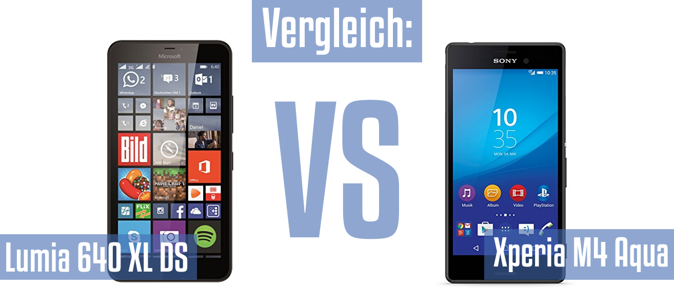 Microsoft Lumia 640 XL DS und Microsoft Lumia 640 XL DS im Vergleichstest