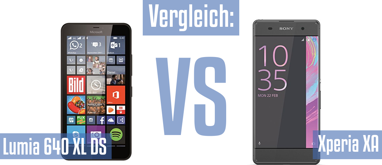 Microsoft Lumia 640 XL DS und Microsoft Lumia 640 XL DS im Vergleichstest