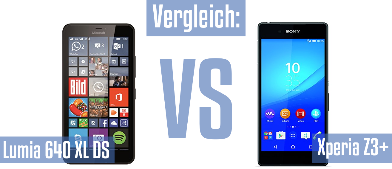 Microsoft Lumia 640 XL DS und Microsoft Lumia 640 XL DS im Vergleichstest