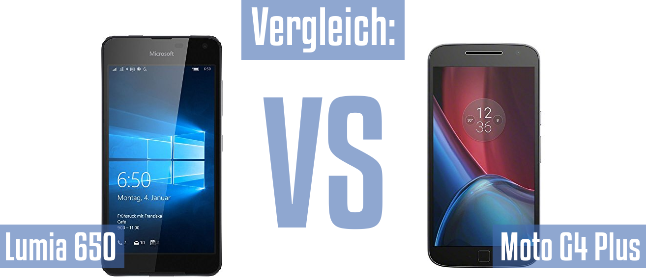 Microsoft Lumia 650 und Microsoft Lumia 650 im Vergleichstest