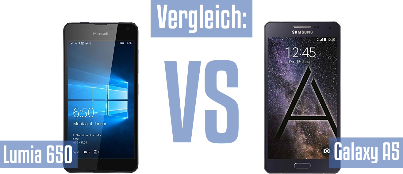 Microsoft Lumia 650 und Microsoft Lumia 650 im Vergleichstest