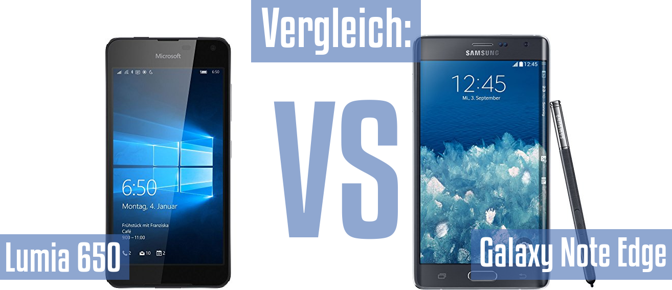 Microsoft Lumia 650 und Microsoft Lumia 650 im Vergleichstest