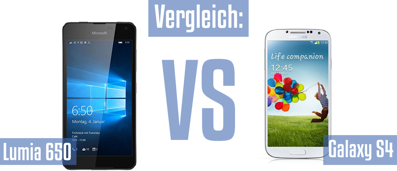 Microsoft Lumia 650 und Microsoft Lumia 650 im Vergleichstest