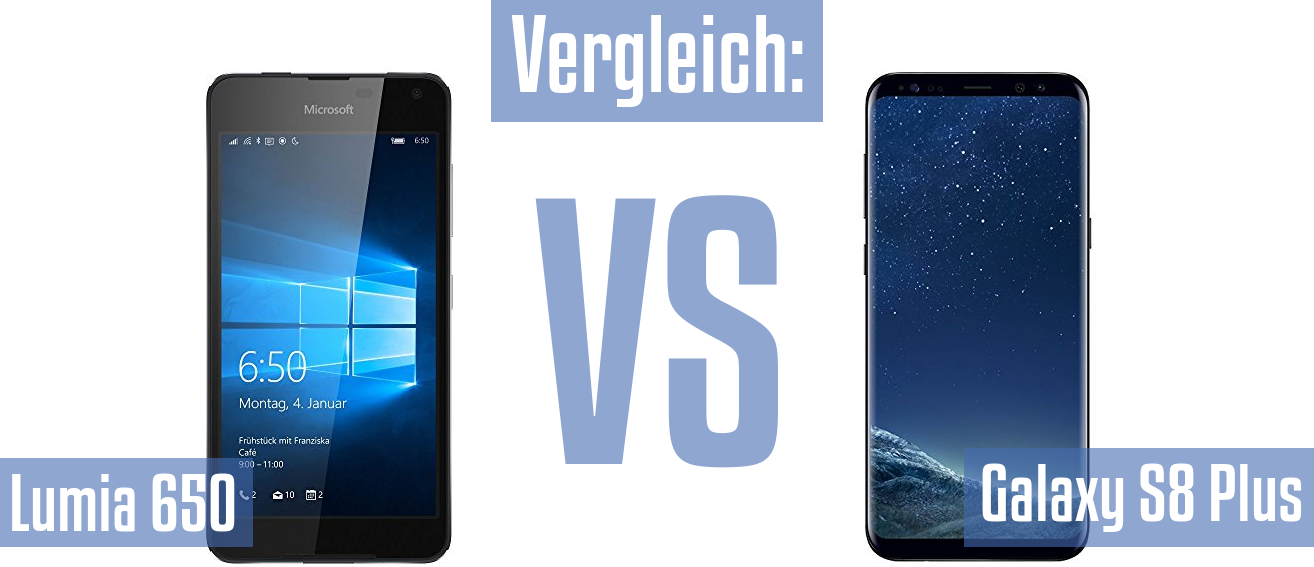 Microsoft Lumia 650 und Microsoft Lumia 650 im Vergleichstest