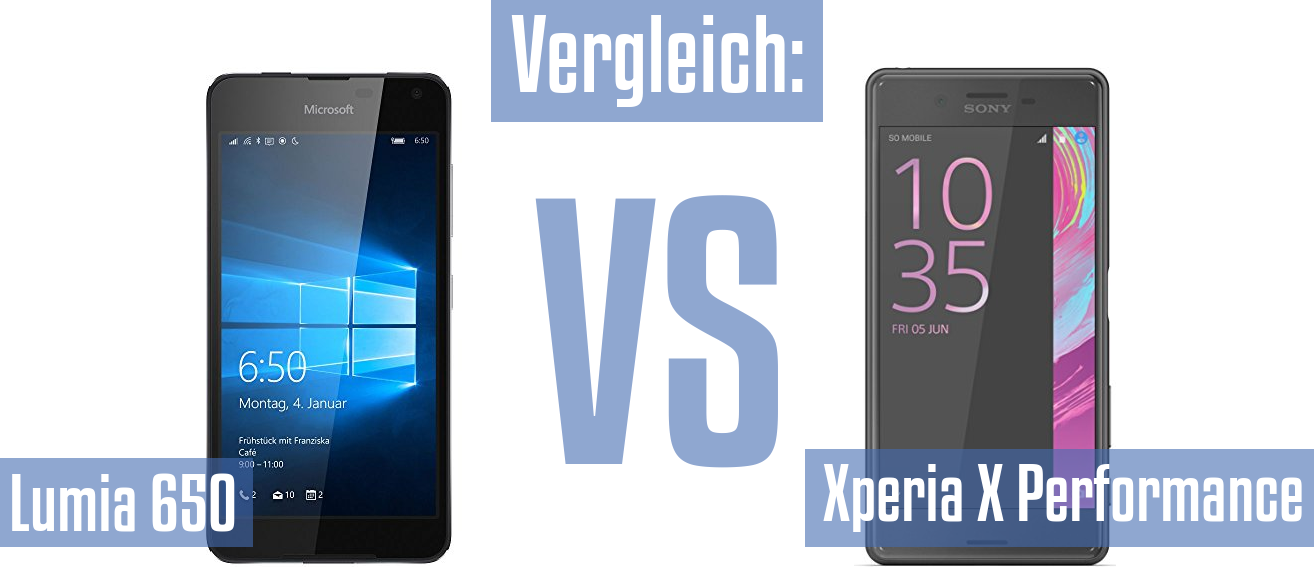 Microsoft Lumia 650 und Microsoft Lumia 650 im Vergleichstest