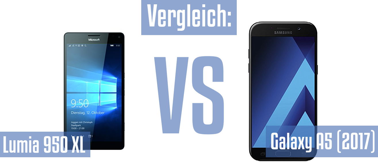Microsoft Lumia 950 XL und Microsoft Lumia 950 XL im Vergleichstest