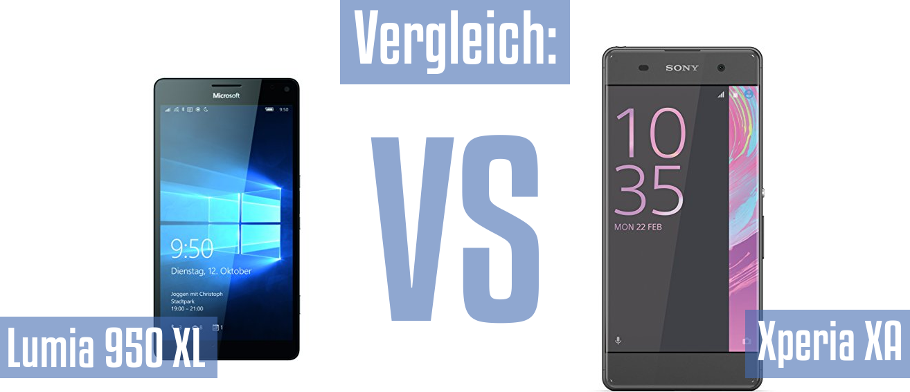 Microsoft Lumia 950 XL und Microsoft Lumia 950 XL im Vergleichstest